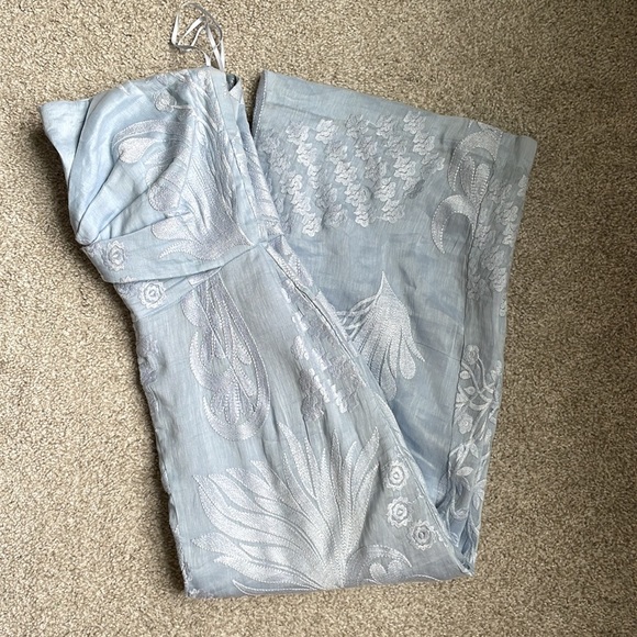 Anthropologie Aijek Wide-leg Embroidered Jumpsuit - Picture 7 of 9